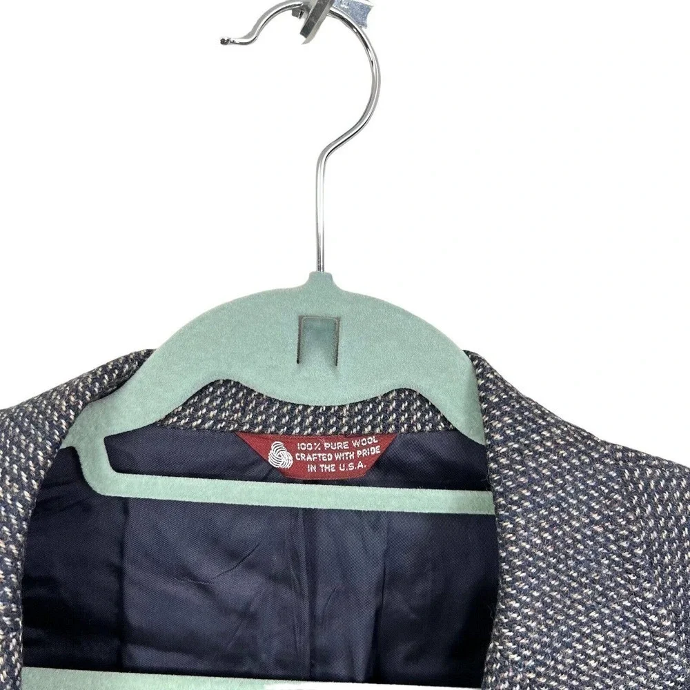 Jos.A Bank Wool Blazer‎ Sports Coat Men Size L Single Breast 2 Button Multi Blue